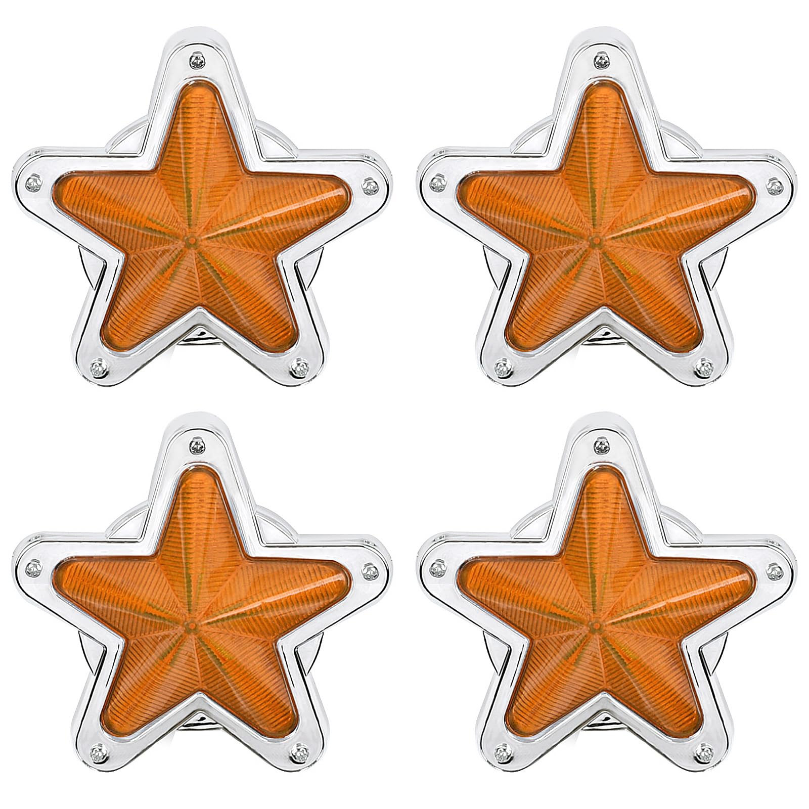 

ziyue Side Marker LED Marker Lamp Star Shape 24V Shoulder Light High Brightness Waterproof