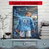 Haaland Customize Your Name Diamond Painting Round Diamond Diy Frameless Holiday Artwork Suitable For Home Office Wall Decoration