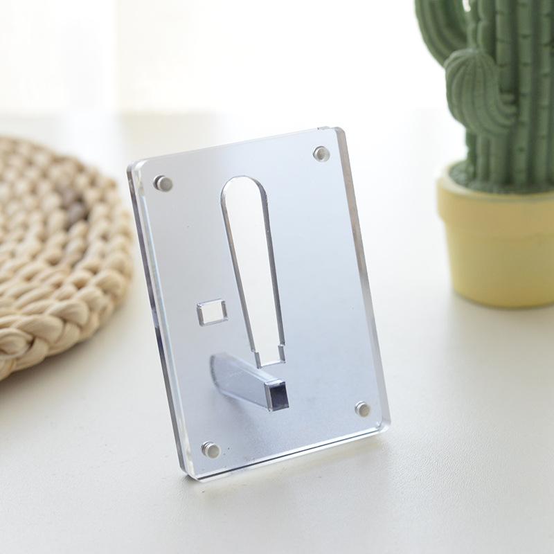 

Корейские акриловые корейские фотокарточки Kpop, магнитная двойная доска для показа фотографий, 3/4 дюйма, фоторамка с изображением идола, прозрачный плакат, настольная подставка Dream Blue