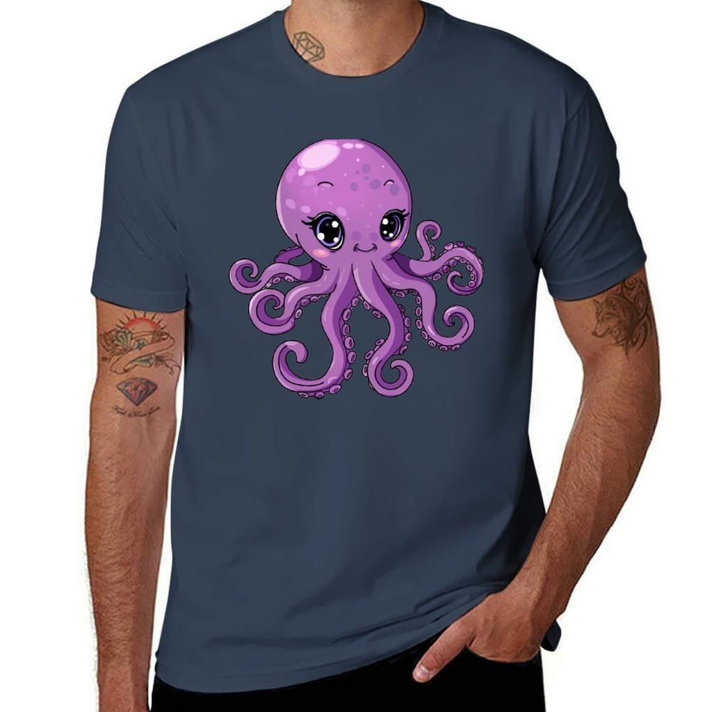 Cute Octopus T-Shirt man t shirt designer man t shirts graphic T-Shirt
