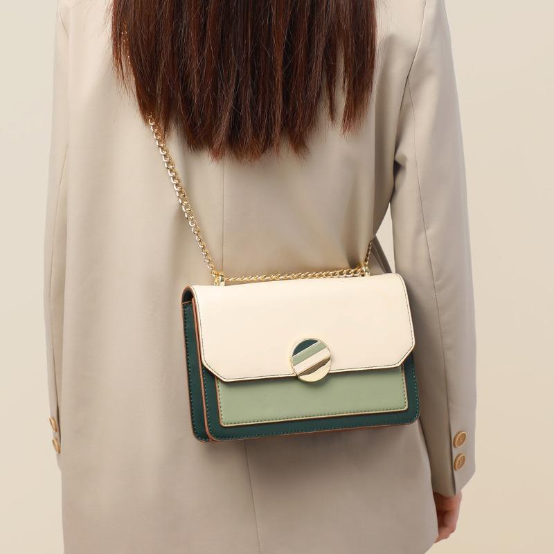 

Bags New bags Women s bags Crossbody bags Fashion chain small bags Autumn light luxury leather small square bags брудно-білий