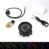 0-100 PSI Oil Pressure Gauge Meter 2" 52mm 7 Colors Backligjht 12V With Sensor