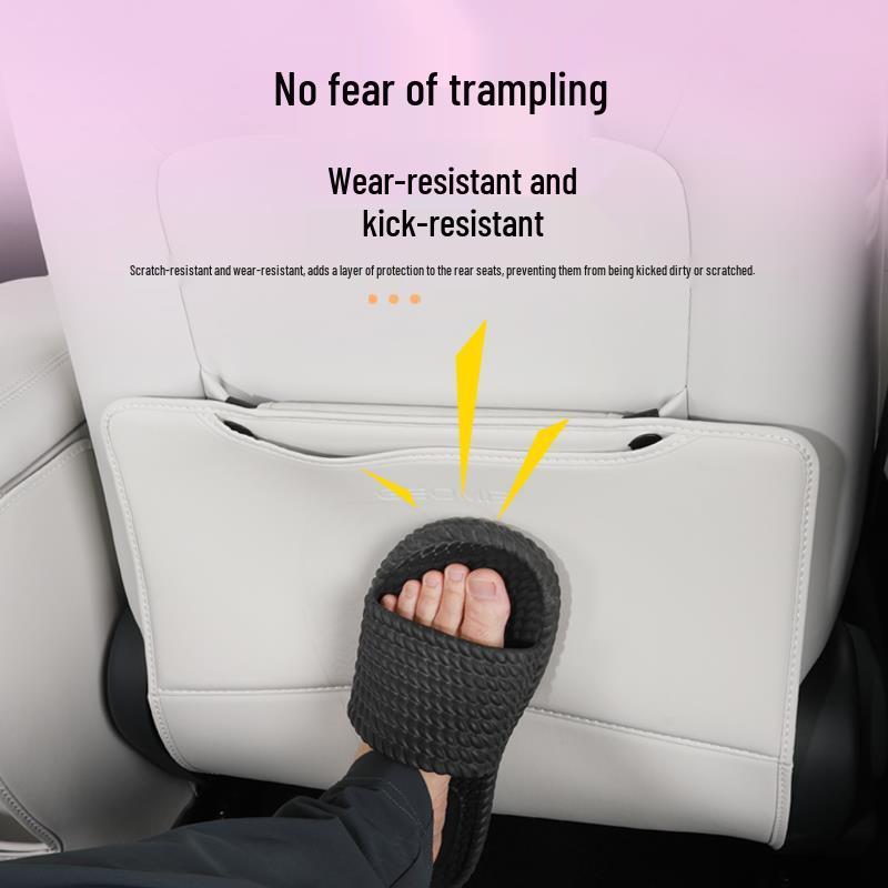 Leather Anti-Kick Mat for Xingyuan Seats - Decorative Seat Back Protector