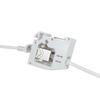Keystone adapter for DIN rail Cat.6A, 2x RJ45 B/B connector Cat.5e, shielded