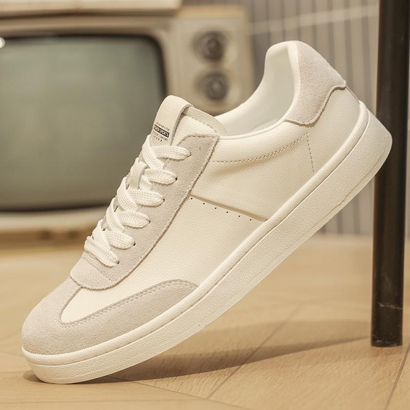 Fashion Classic Casual Leather Men Outdoor Sneakers Fashion Trend Flat Designer Oxford Walking Shoes Non-slip Footwear Vulcanized Shoes