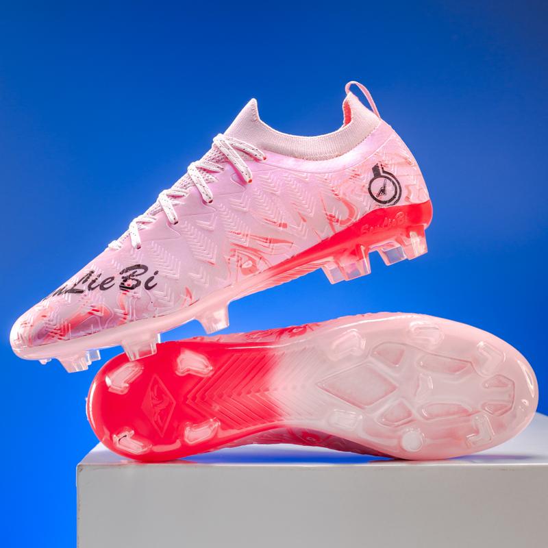 33-46 Men's High Top Elastic Sock Mouth Football Boots Outdoor Long Spikes Sports Football Boots Large Size Youth Sports Kid's Football Boots