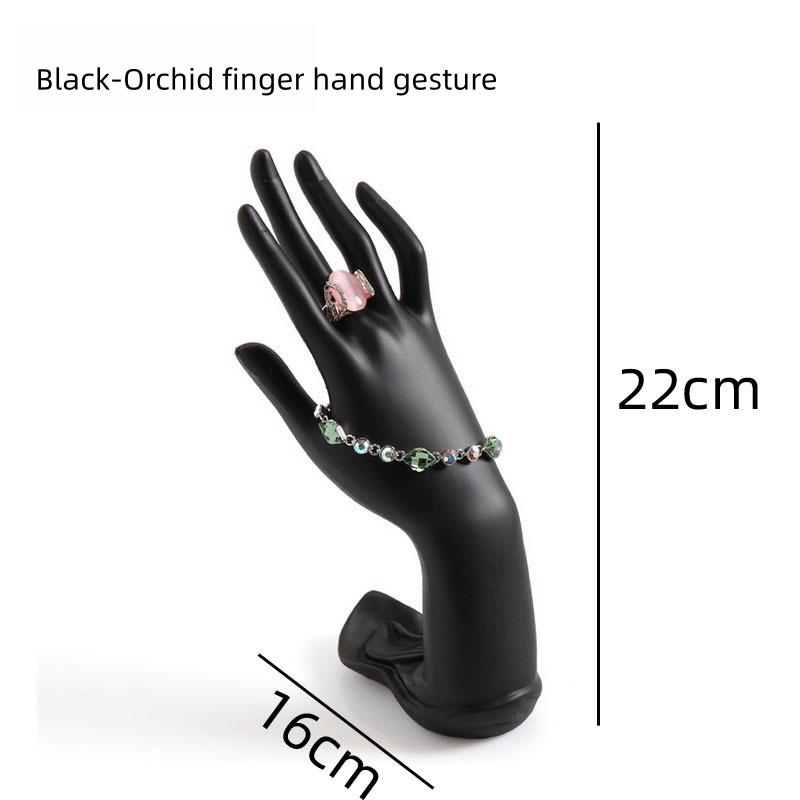 Elegant Modern Eco-friendly Finger Bust Jewelry Stand Decorative Hand-shaped Resin Holder Rings Perfect Window Display Prop JUE
