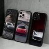 Supercar F-FerriiS 458 Italia Phone Case For iPhone17,16,15,14,13,12 Plus,Max Soft Silicone Black Cover