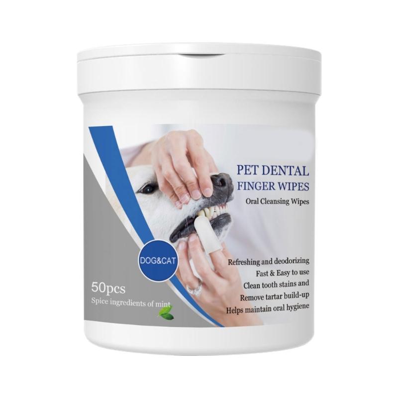 

Soft Dental Cleaning Wipes Pet Teeth Cleaning Dental Finger Gloves Remove Bad Breath Dog Cat Mouth Clean Supplies 1