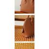 First Layer Cowhide Handheld Women's Bag, High-end Niche Design, Shell Bag, Simple and Versatile Mini Messenger Bowling Bag