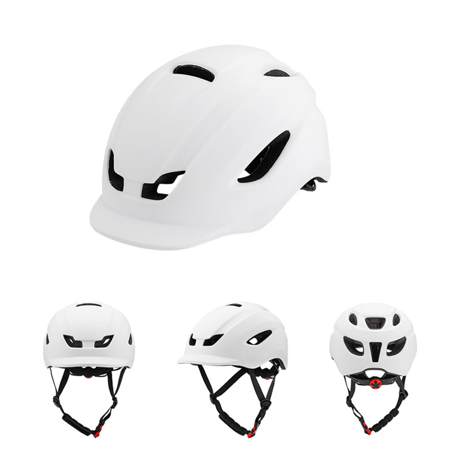 

Взрослый велосипед Temiry CE Дорожный велосипед для и подходит для окружности головы Шлем, сертифицированный, сверхлегкий, шлем, велоспорт, поездки на работу, белый