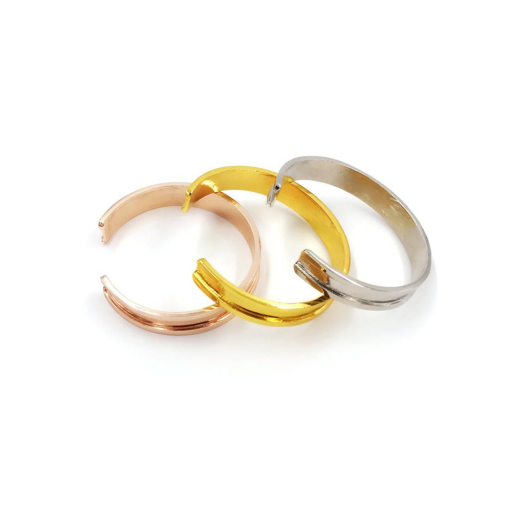 Titanium Steel Open C-shaped Bracelet 7mm Stainless Steel Polished Silver Gold Rose Gold Hair Tie Bracelet