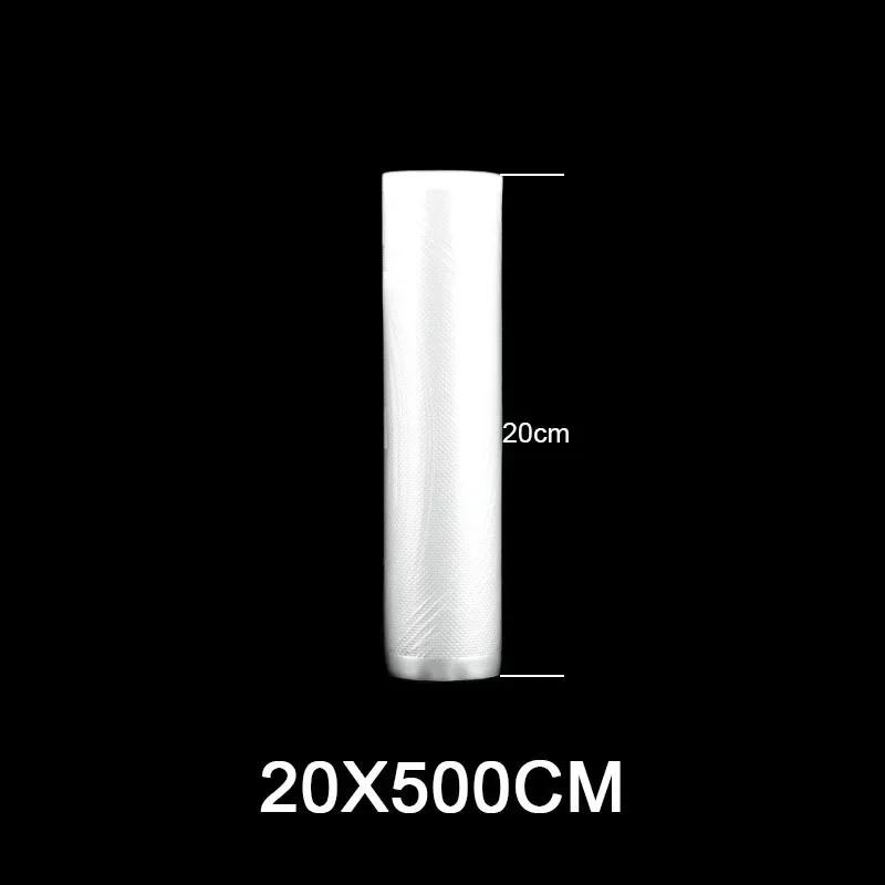 1Roll 12/20x500cm Textured Food Vacuum Storage Packaging Bags for Vacuum Sealer Meat Fruit Vegetable Sous Vide Cooking Bag