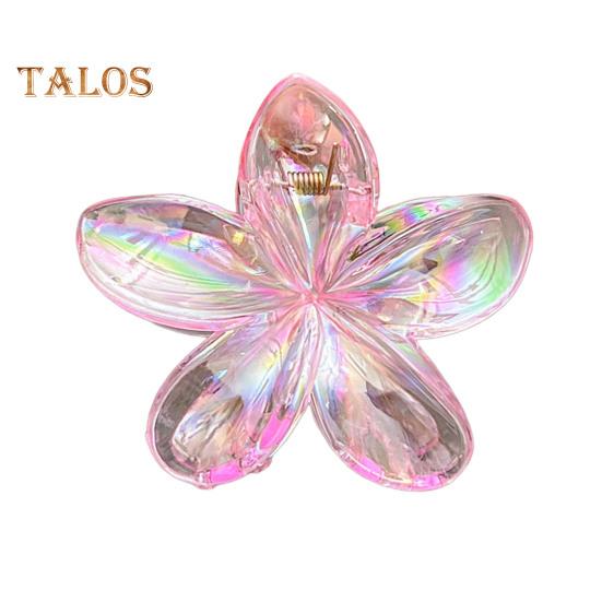 Women Hair Clip Colorful Flower Shape Back Head Hair Claw Horsetail Hair Decoration Hair Styling Tool