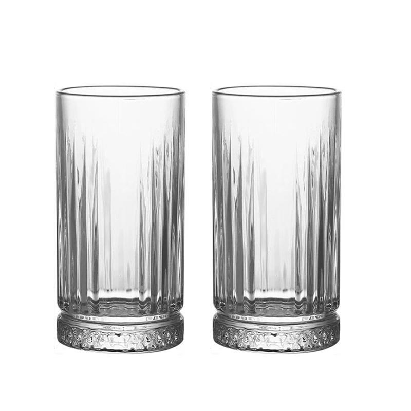 Striped Wine Glass Transparent Whiskey Cocktail Glasses European Style Iced Latte Coffee Cups Classical Mug Party Bar Glassware