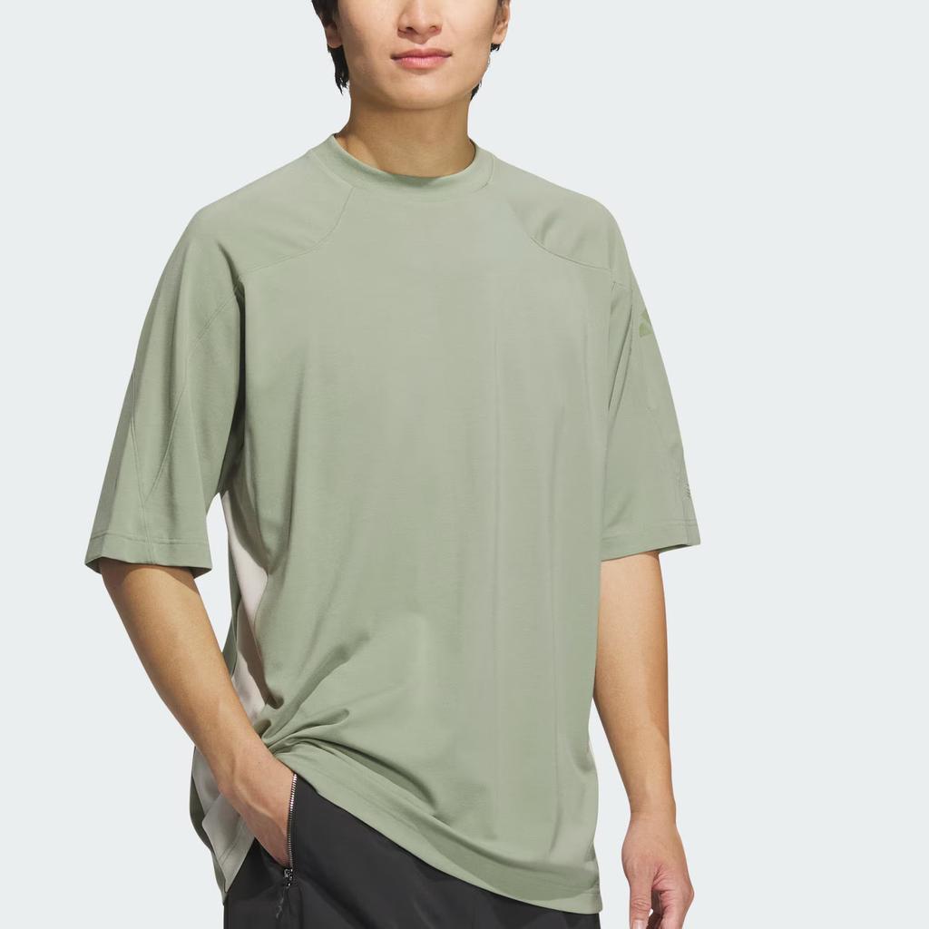Adidas City Escape Cool Round Neck Pullover Short Sleeve Raglan Sleeve T-Shirt Men T-Shirts Tent-Green JZ8430