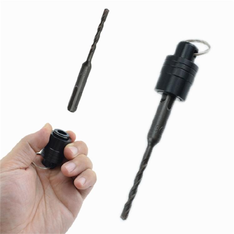 Bit Holders Key Chain,1/4inch Portable Drill Holders with Black Carabiners Hook, Hex Shanks Bit Holsters, Quick Changes