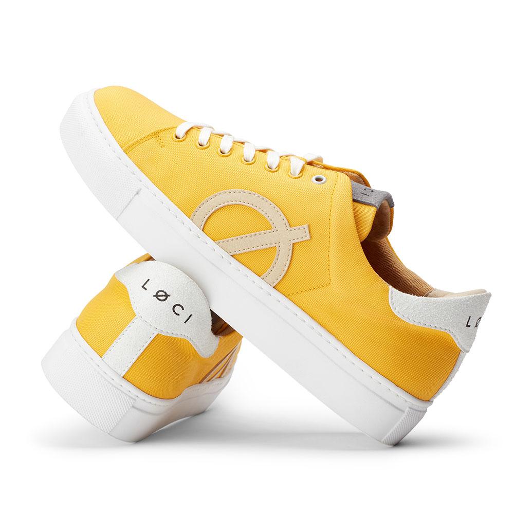 Loci Nine Vegan Sneakers Mustard/Natural/Beige Lc-009-008