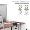 Desk Edges Mount Power Strips with 6 Outlets & 4 Fast Charging USB Port Tabletop Surges Protector Desk Clamps Power Socket