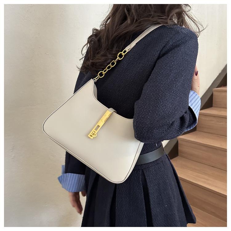 Luxury PU Leather Shoulder Bag for Women Casual Solid Color Design Handbags Brand Purse 2025 Fashion Shopper Clutch Women's Bags