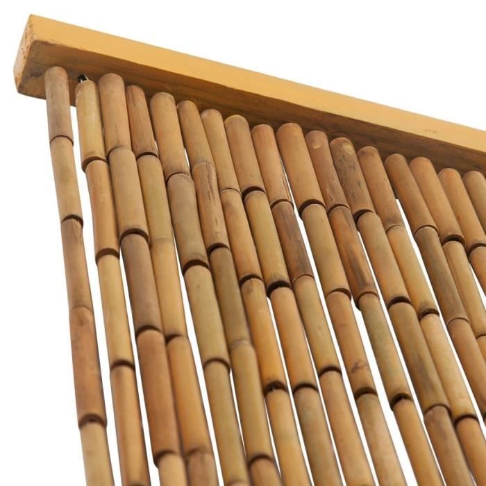 VidaXL Rideau de porte contre insectes Bambou 56 x 185 cm
