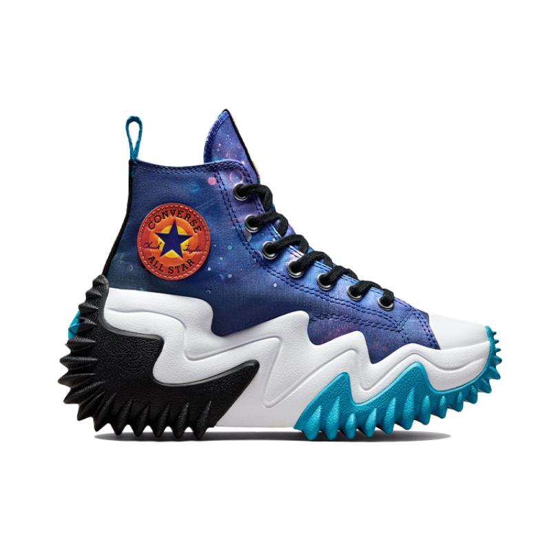 Converse Space Jam X Run Star Motion 'A New Legacy' Comfortable High-Top Espadrilles Unisex Starry Blue