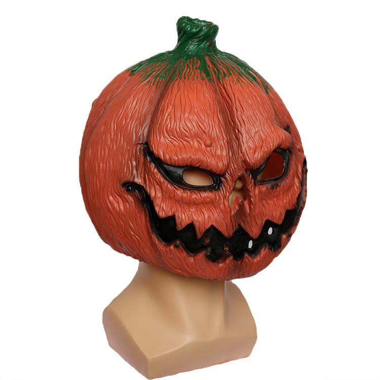Halloween Carnival Party Pumpkin Mask Funny Masquerade Performance Prop Latex Horror Pumpkin Mask Scary Pumpkin Mask
