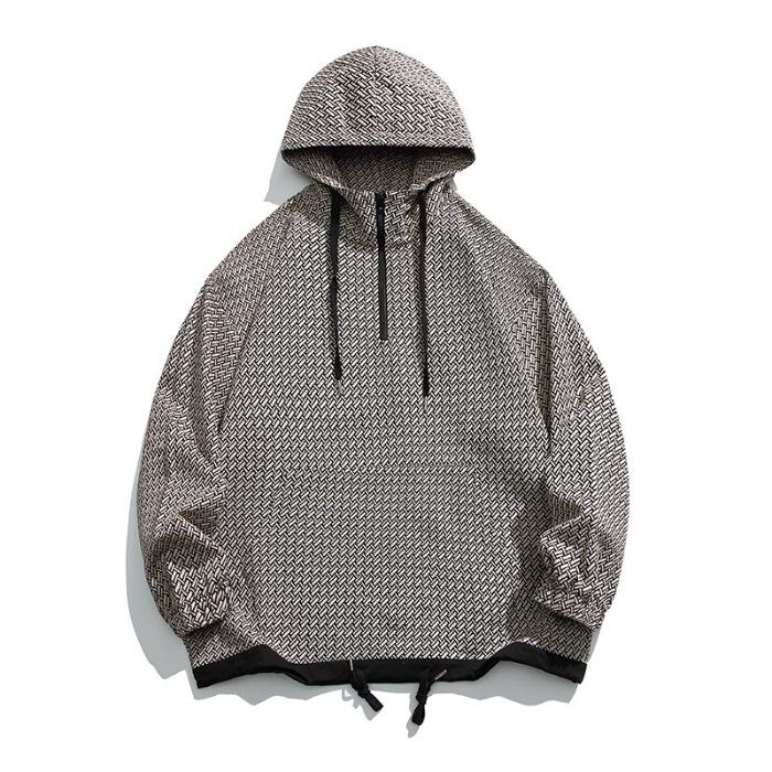 

Осенний бренд Tide в гонконгском стиле, повседневное пальто, мужское свободное пальто большого размера с капюшоном, модная мужская куртка с длинными рукавами Tide M