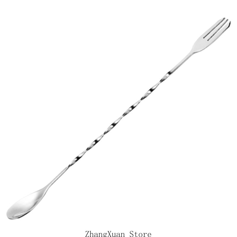 3XUF Professional 30cm Cocktails Spoon With Polished Finish For Bartending Essential