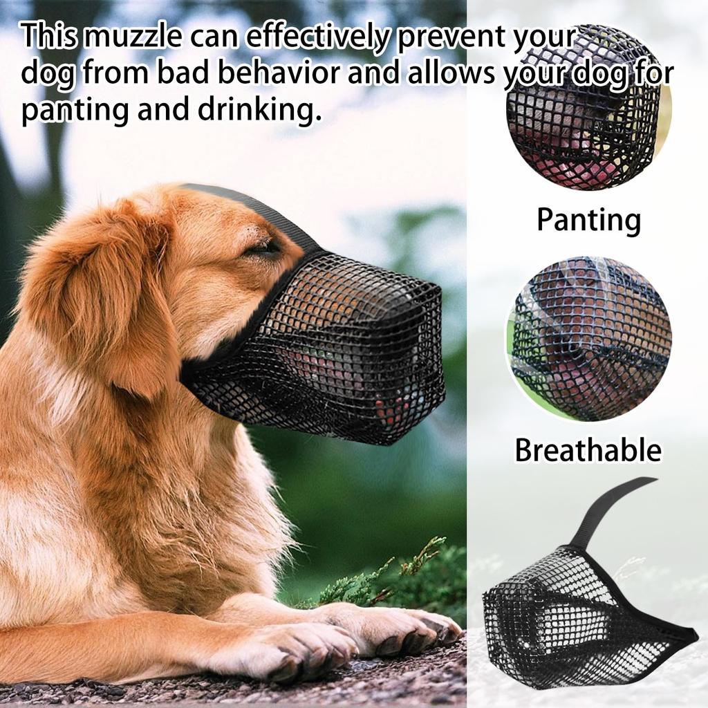 Muzzle Mask Lick Proof And Proof Breathable Drinking Water Adjustable Pet Muzzle Muzzle Pet Muzzle