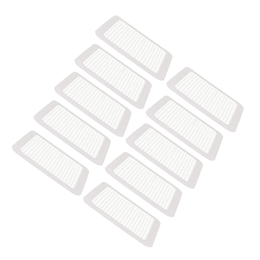 Disposable Shower Drain Cover Waterproof Adhesive Mesh Sticker Drain Hair Catcher for Bathroom Kitchen 10pcs Square