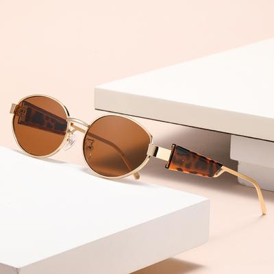 New Oval Metal-Framed Sunglasses Are Fashionable Fresh And Uv-Resistant Unisex Glasses 2426
