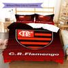Flamengo Pattern Bedding Set Quilt Cover Pillowcase Home Decor Gift (1 * Duvet Cover + 2 * Pillowcase, Without Core)