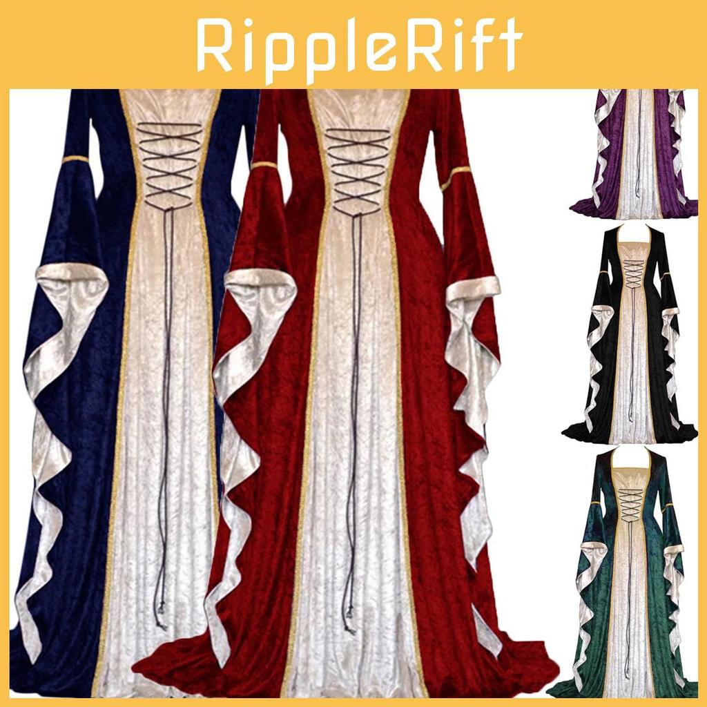 Elegante Cosplay da Donna del XVIII Secolo Abito Medievale con Tocco Gotico Vittoriano Rinascimentale