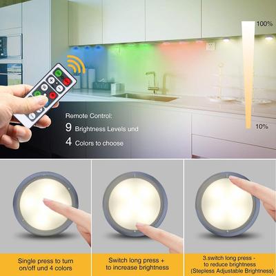 LED Human Body Induction Night Light Rechargeable Battery Model Bedroom Bedside Cabinet Light RGB Remote Control Ambient Light