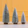 Mini Snowy Cedar Christmas Tree Desktop Ornament – Flocked Decoration Gift