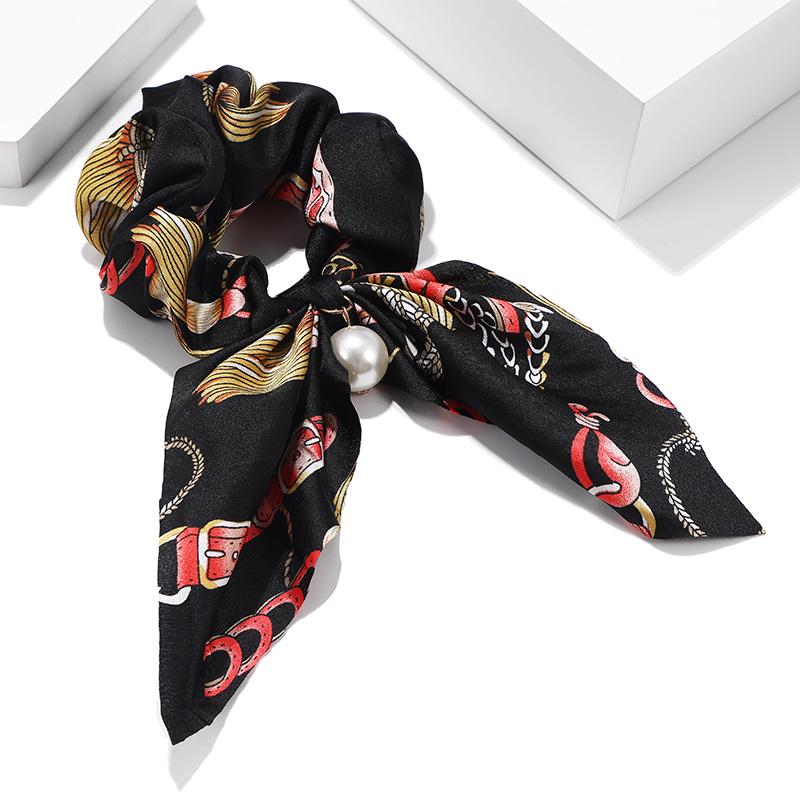 Buy Sweet Women Fashion Satin Ribbon Bow Hair Band Rope Scrunchie