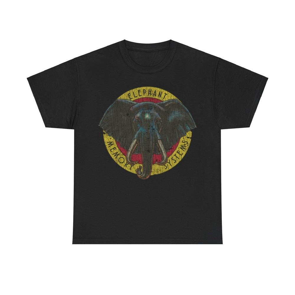 

Elephant Memory Systems 1980 Distressed Print Tshirt Unisex T-Shirt XL
