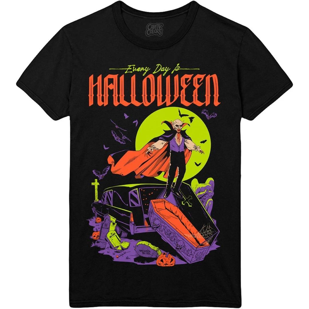 Every Day Is Halloween 2025 T-Shirt – Spooky Horror Graphic Tee Unisex 2XL
