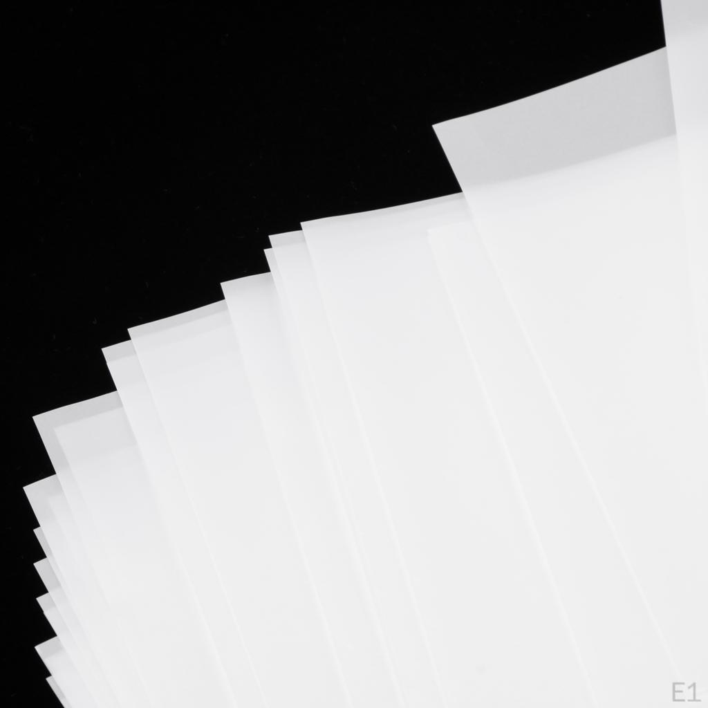 50 Blatt wiederverwendbares Kunststoff-Trennpapier für Haarfärbesträhnen, Friseursalon