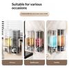 2Pcs Wall Mounted Soap Dispenser With No Need For Drilling Installation, Bathroom And Kitchen Storage Organizer, Easy To Install