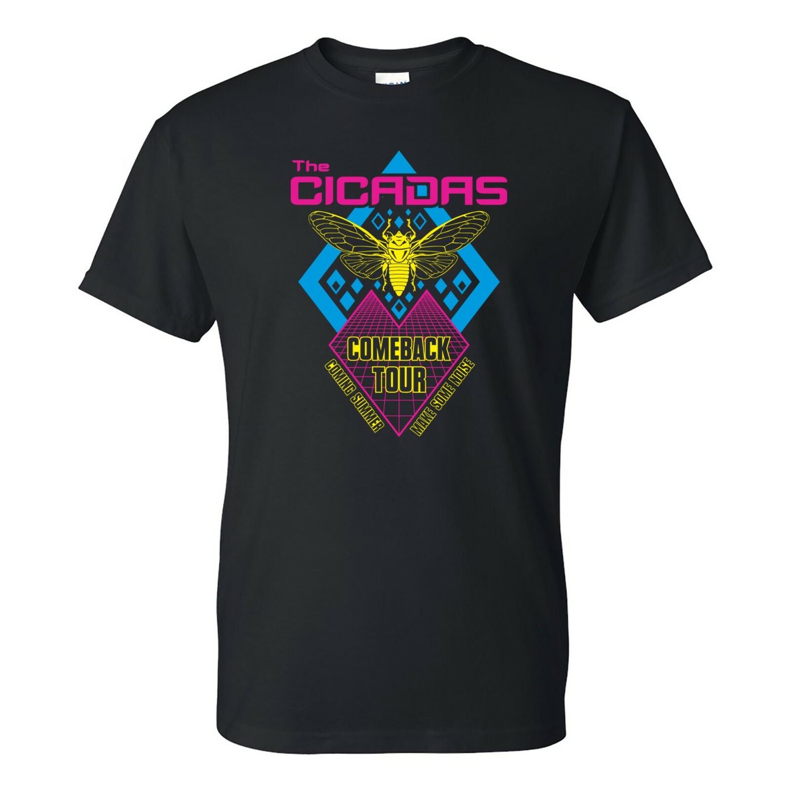 Cicadas Comeback Tour Funny Parody Music Band Summer T Shirt XXXL