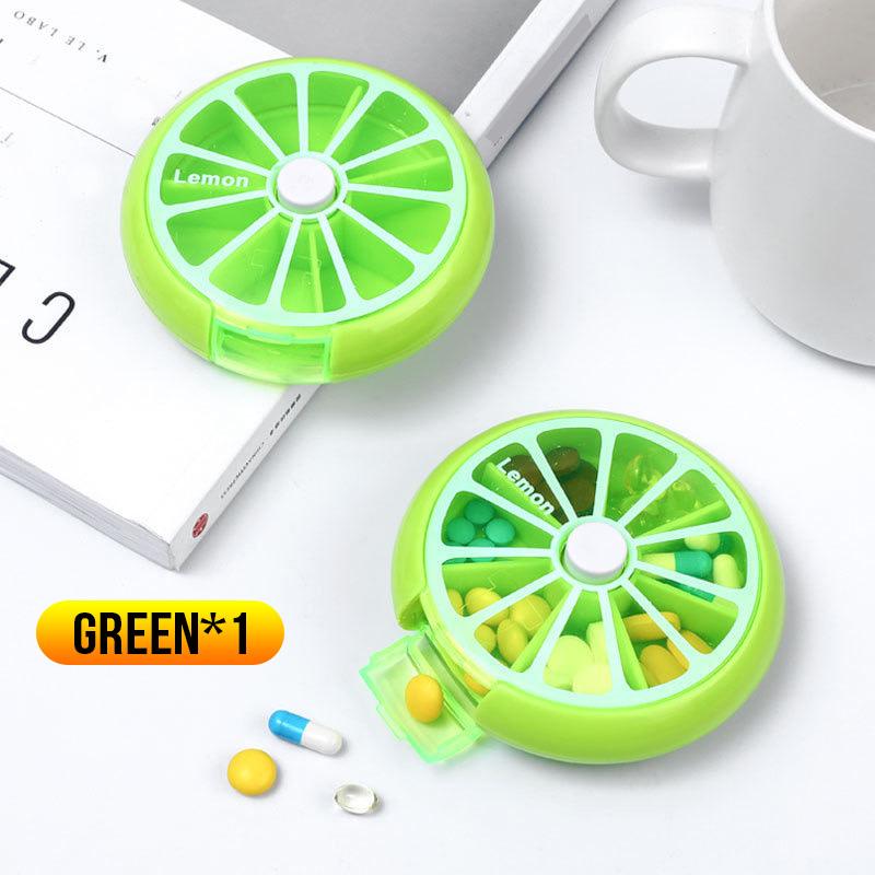 

1PC - Convenient Seven Grid Round Medicine Box, Small and Convenient, Essential Medicine Box for Traveling