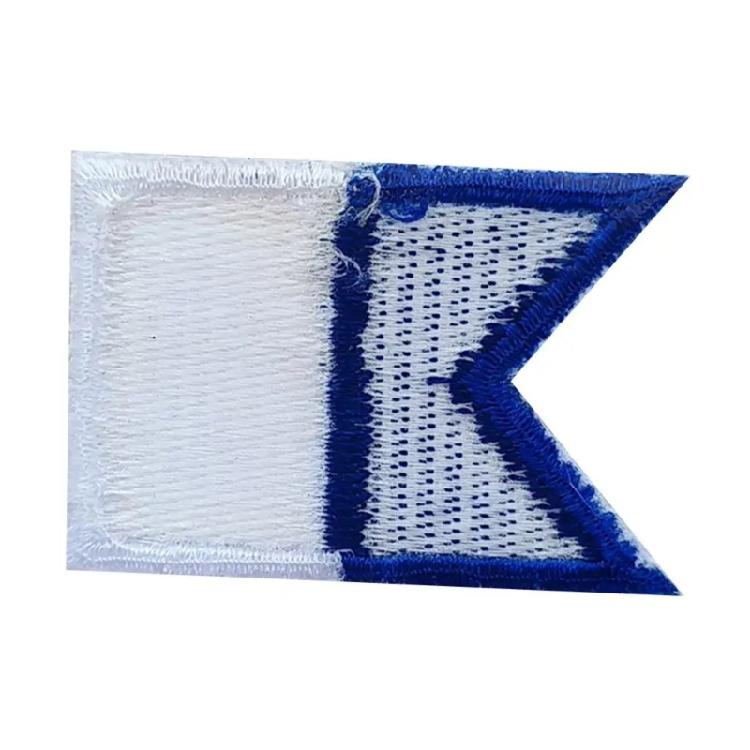 Scuba Diving Flag Iron On Patches Embroidered Diver Badge Backpacks Bag Embroidered Flag Patches