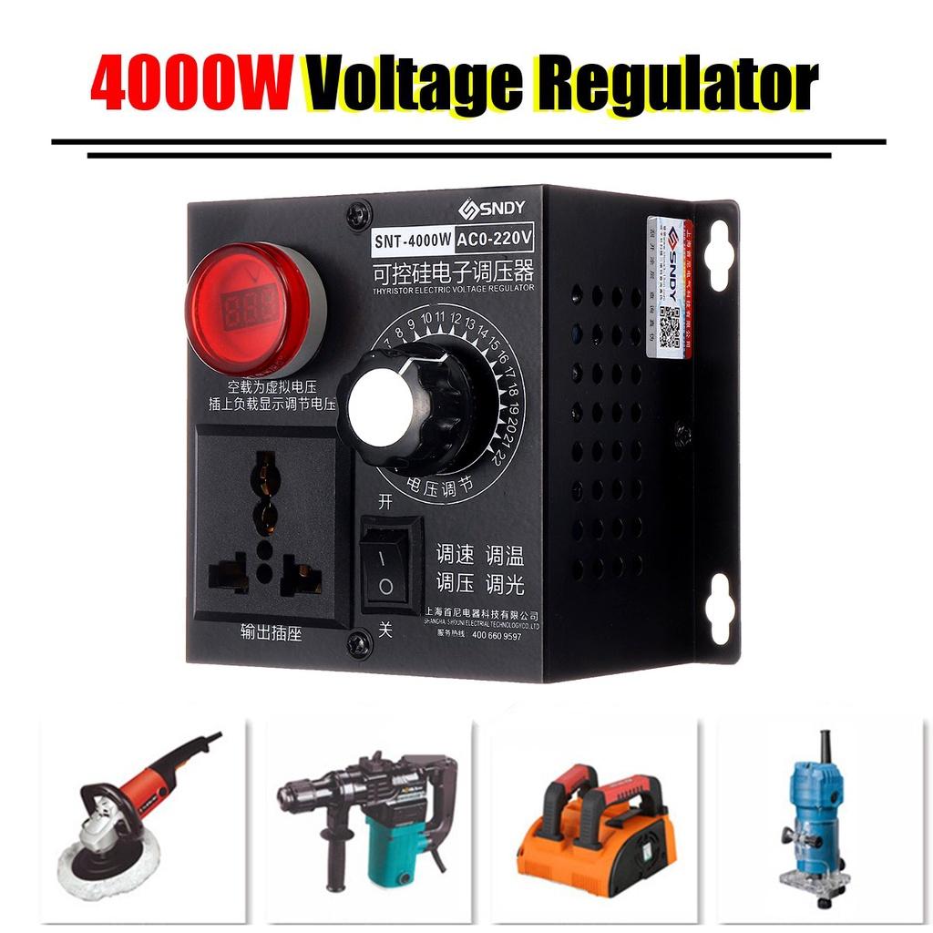 AC 4000W 220V Transformer Motor Speed Fan Control Controller RA Voltage Regulator Variable Step Down Voltage Converter
