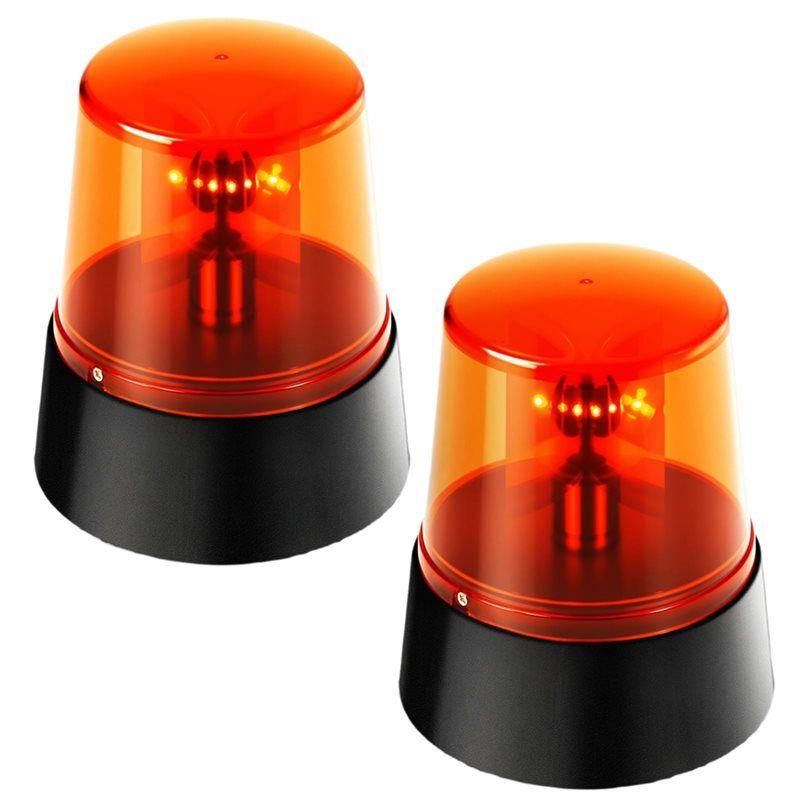 

Disco Bar Decorative Rotating Strobe Light, 2 Pieces 360 Degree Rotation Light For Party Atmosphere Red червоний
