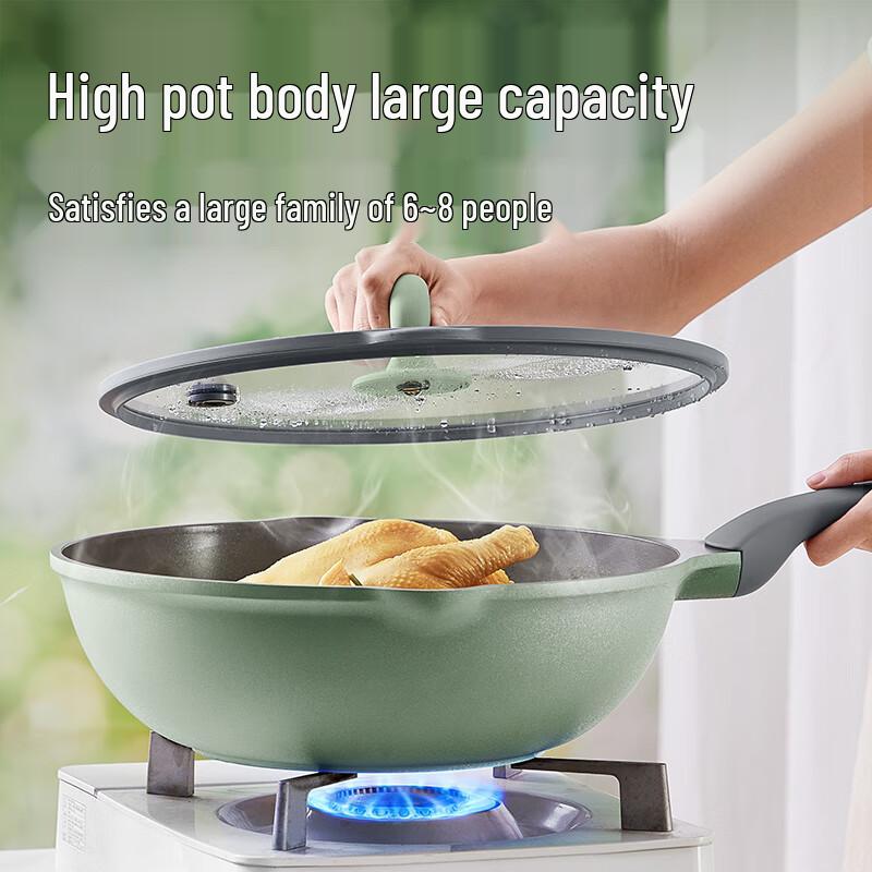 COOKER KING Titanium Ceramic Non-stick Wok Pan