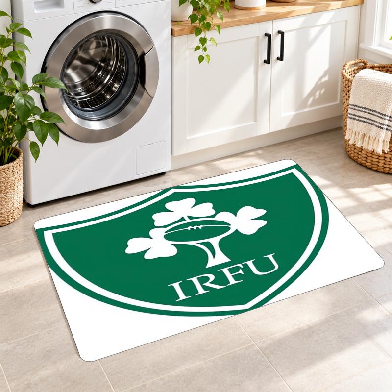 Flannel Kitchen Mat Ireland Rugby Soft Area Rug Non Slip Floor Carpet Home Decoration