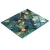 Glass Kitchen Chopping Board with Tropical Leaves Graphic 60x52 Cm