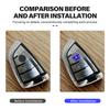 Car Key Sticker Logo 3D Metal Car Key Sticker Emblem For Mercedes Benz C180 C300 W124 W176 W177 C200 C260 GLC CLE CLA AMG MX5